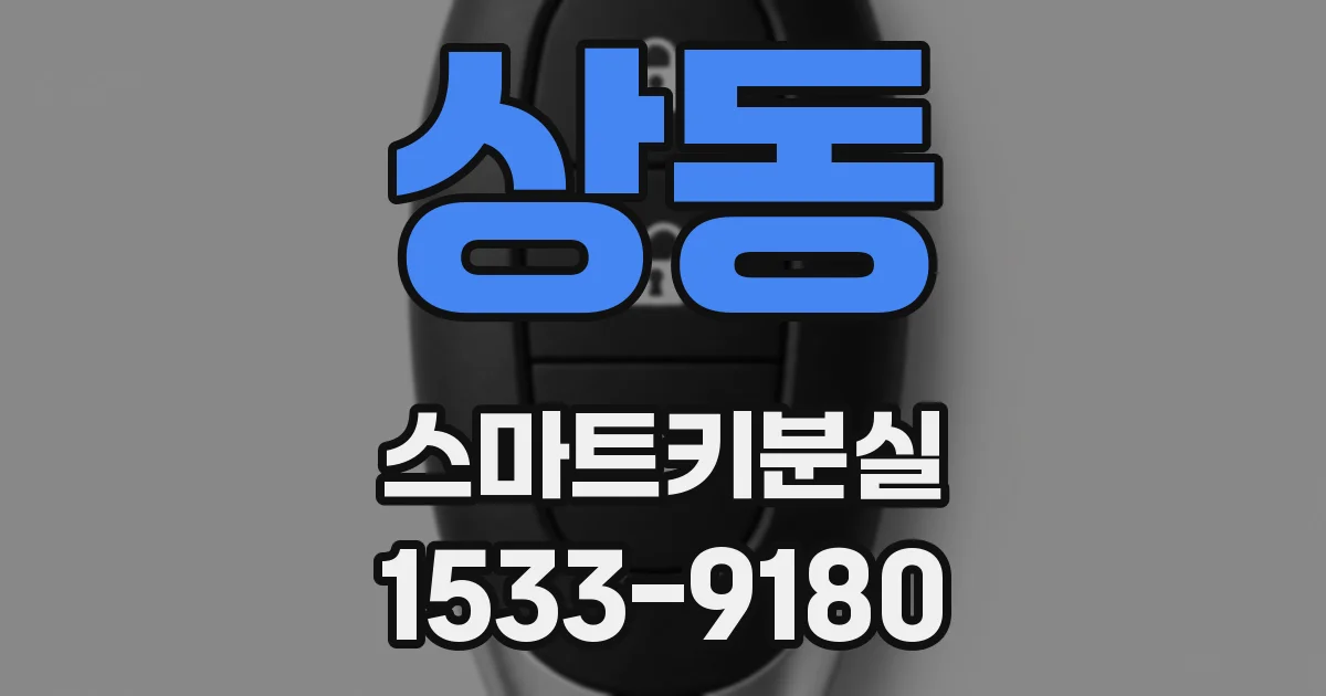 상동 스마트키분실