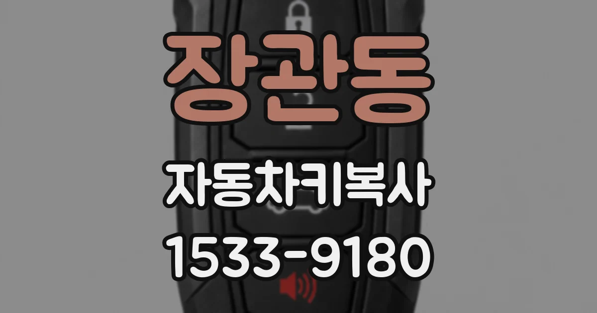 장관동 자동차키복사
