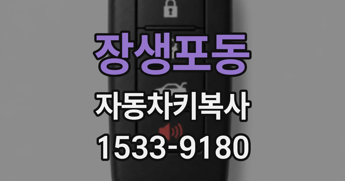 장생포동 자동차키복사