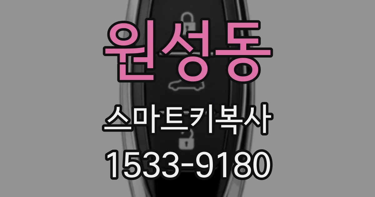 원성동 스마트키복사