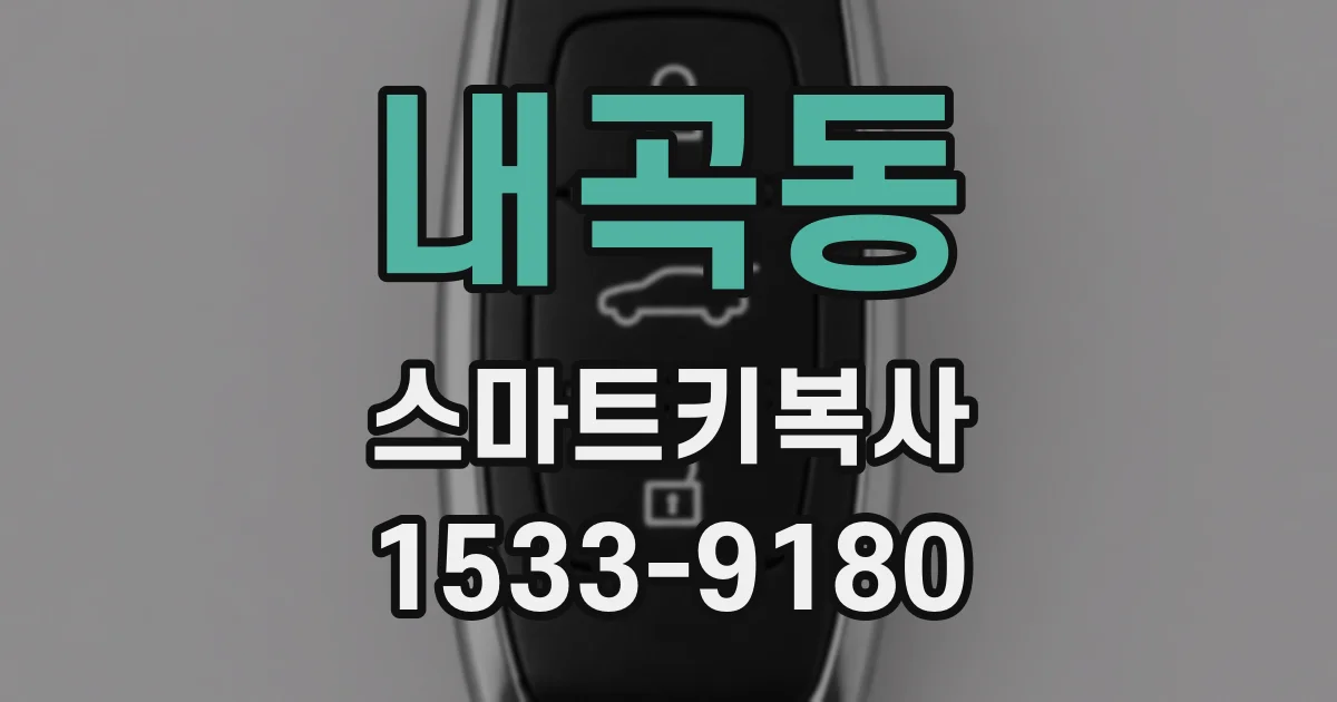 내곡동 스마트키복사