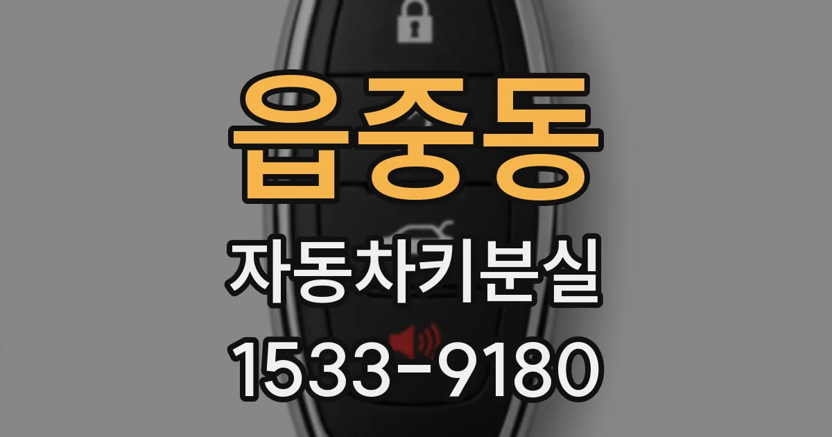 읍중동 자동차키분실