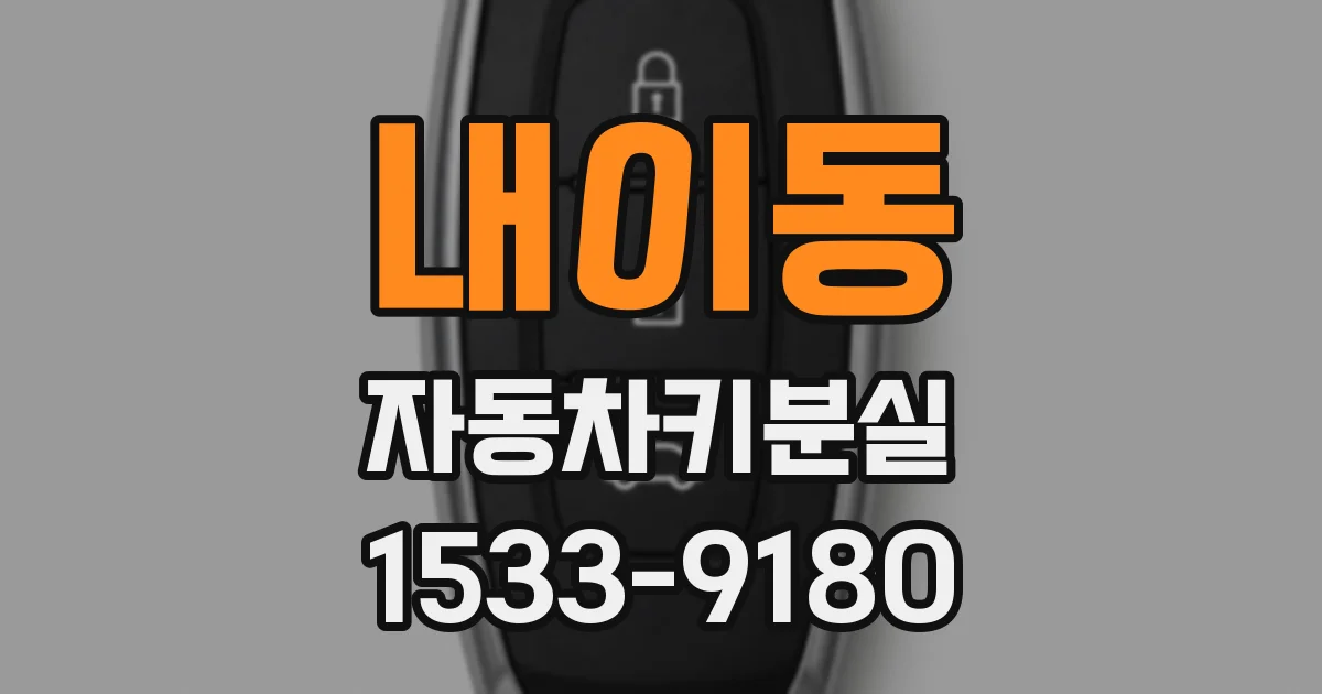 내이동 자동차키분실