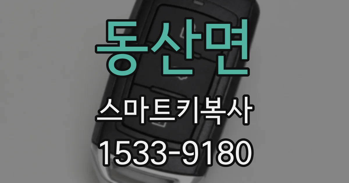 동산면 스마트키복사