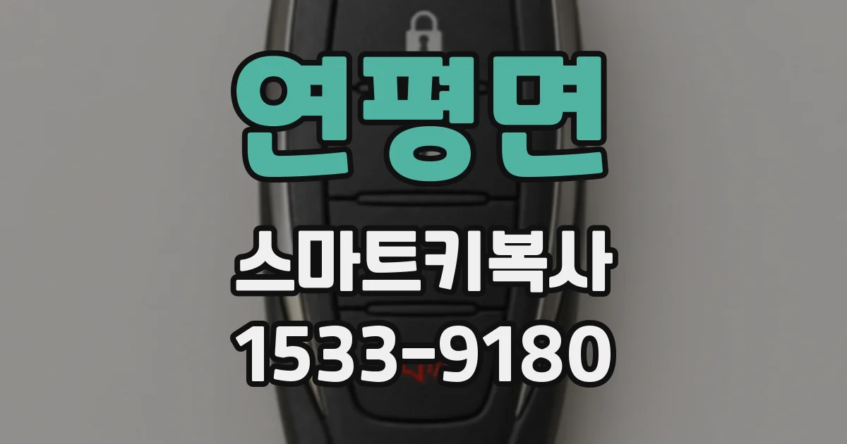 연평면 스마트키복사