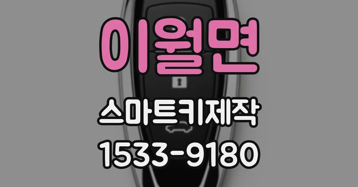 이월면 스마트키제작