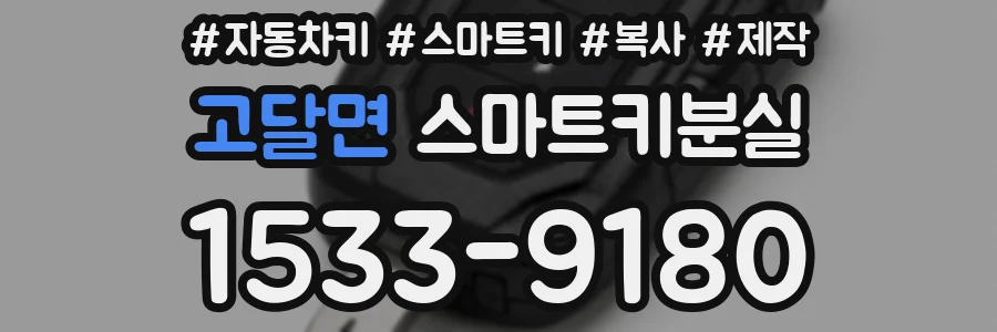 고달면 스마트키분실