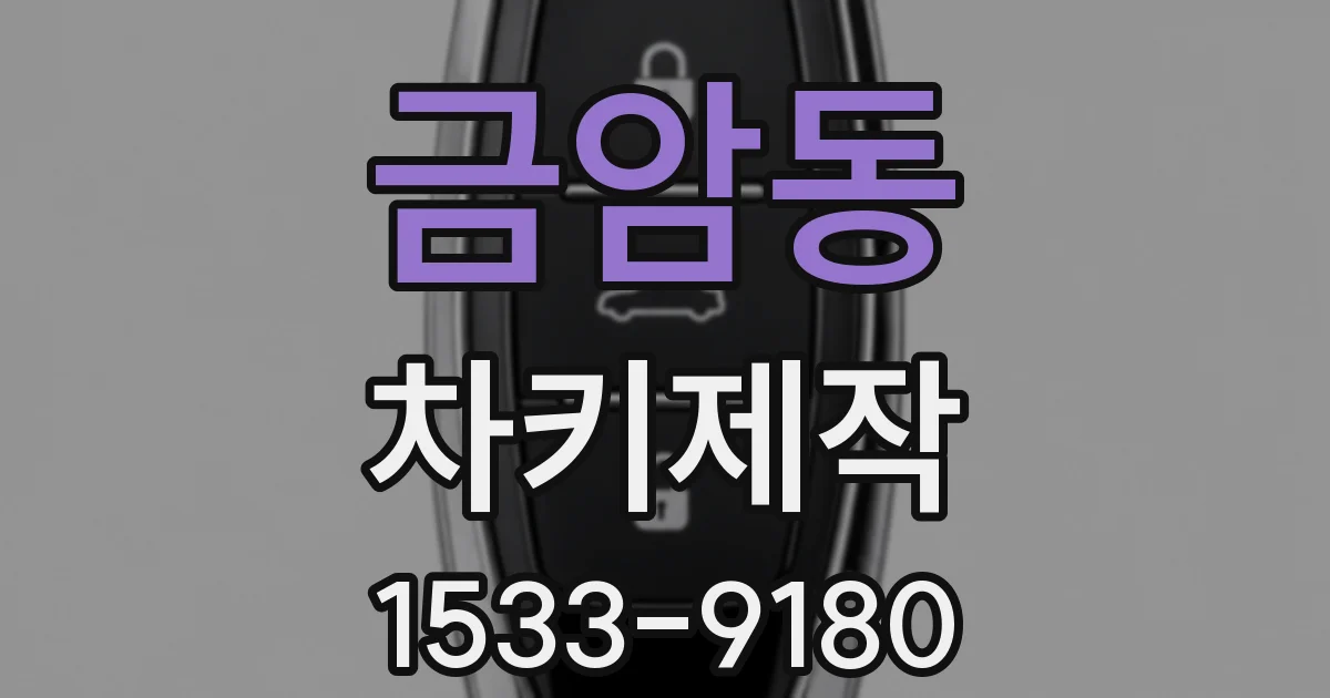 금암동 차키제작