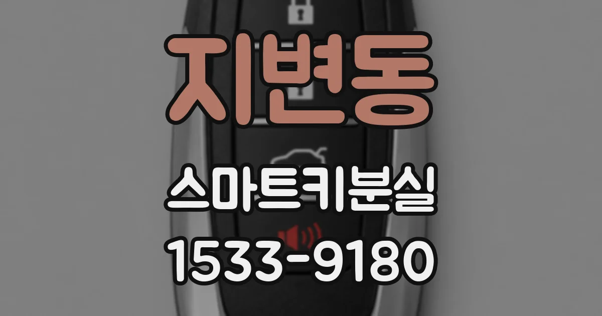 지변동 스마트키분실