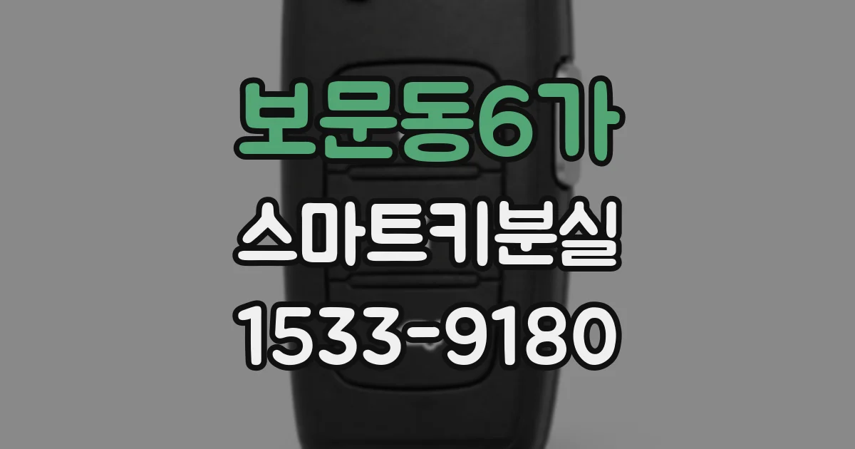 보문동6가 스마트키분실