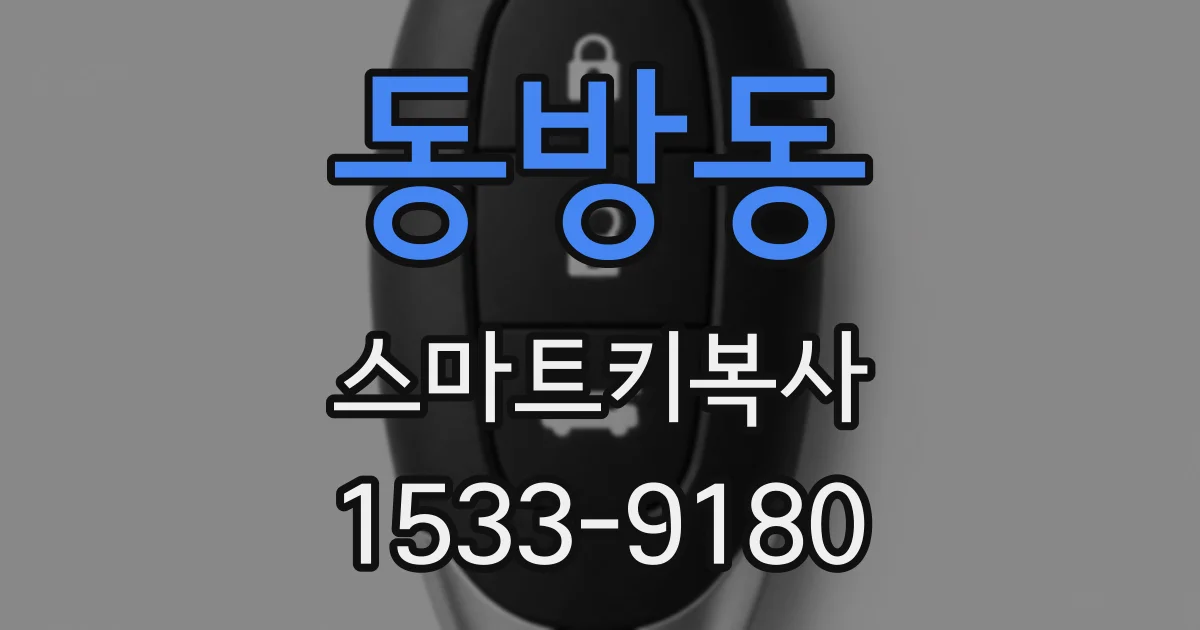 동방동 스마트키복사