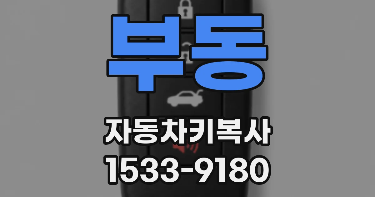 부동 자동차키복사