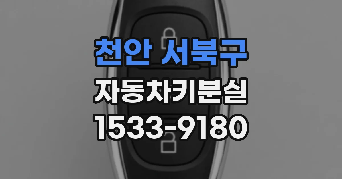 천안 서북구 자동차키분실