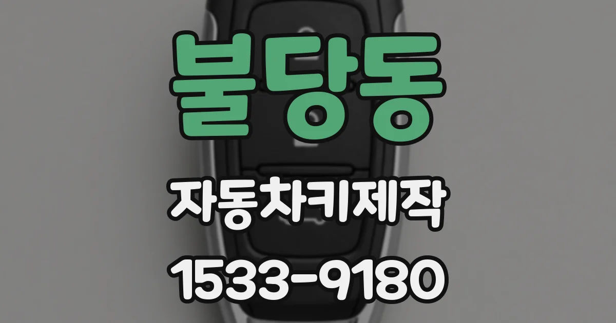 불당동 자동차키제작