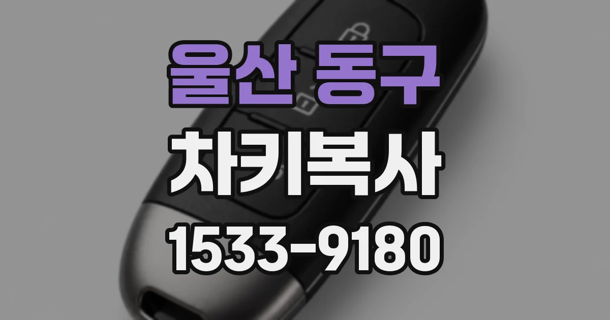 울산 동구 차키복사