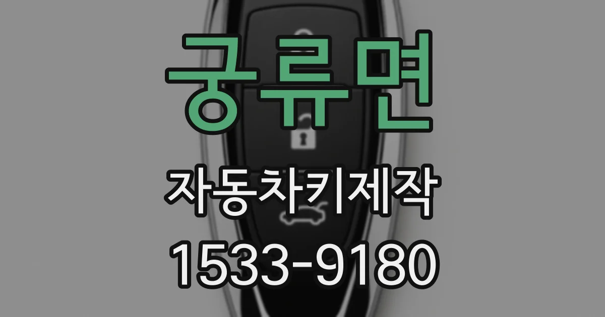 궁류면 자동차키제작