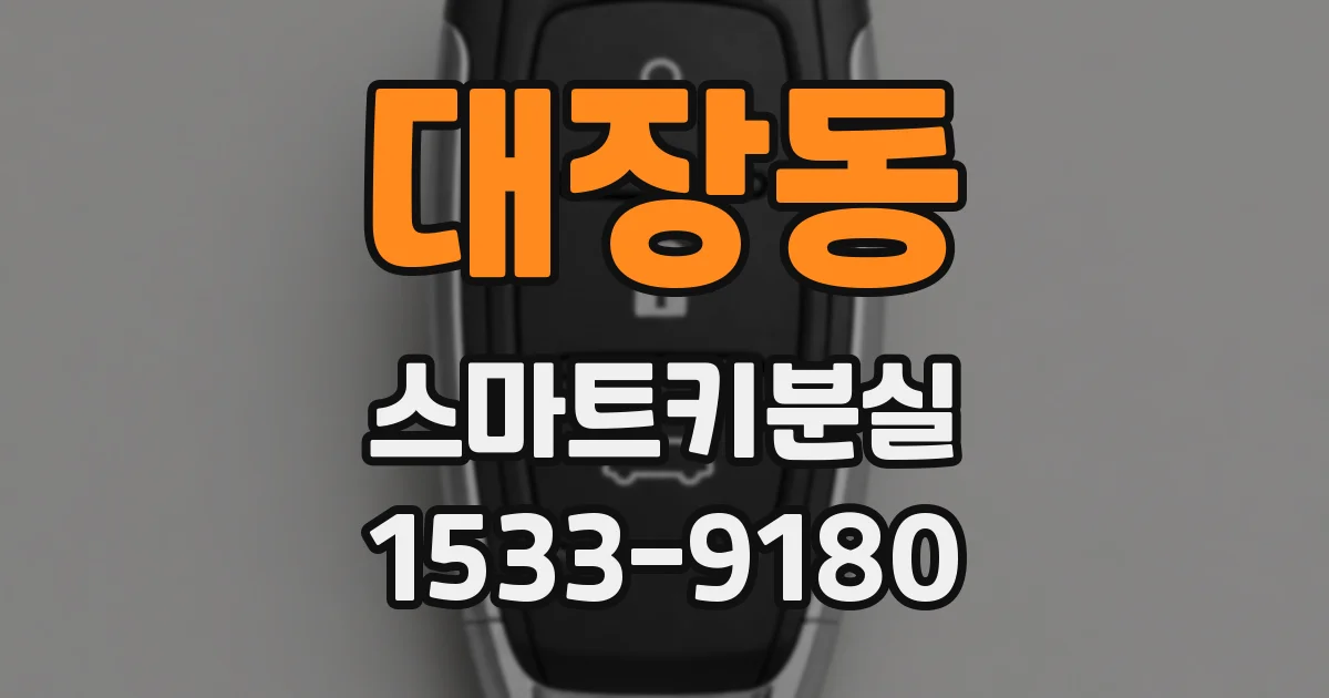 대장동 스마트키분실
