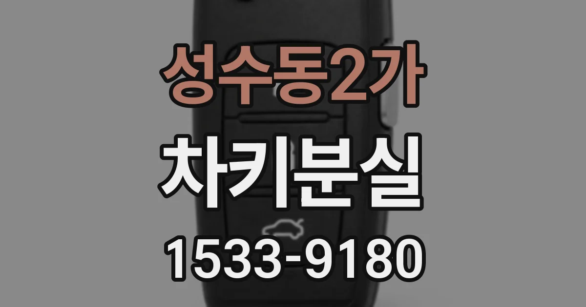 성수동2가 차키분실