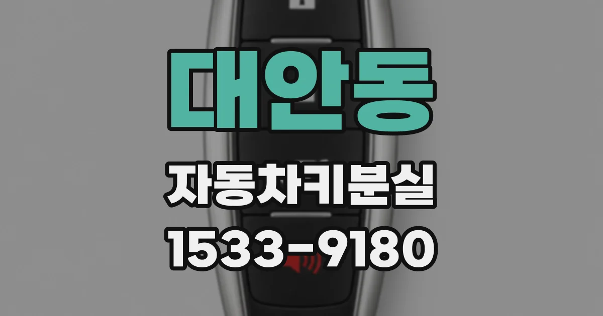 대안동 자동차키분실