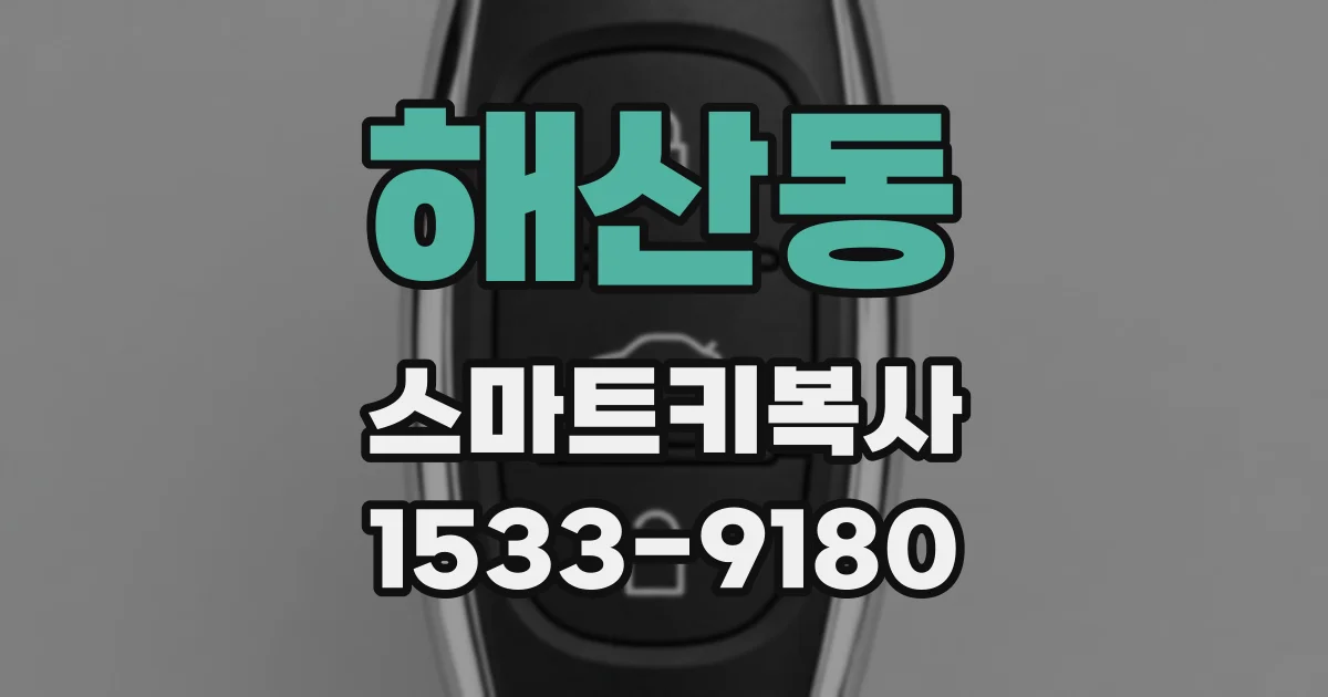 해산동 스마트키복사