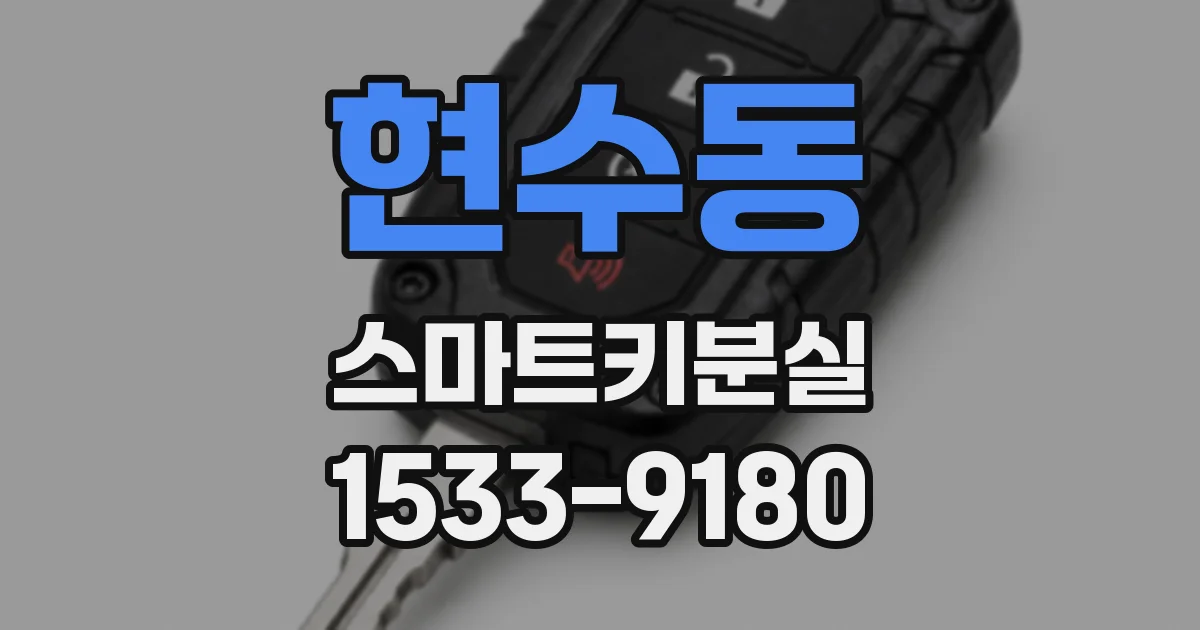 현수동 스마트키분실