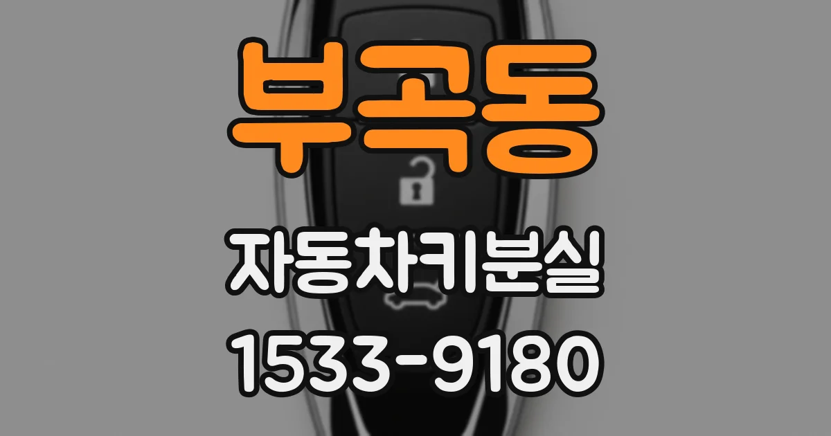 부곡동 자동차키분실