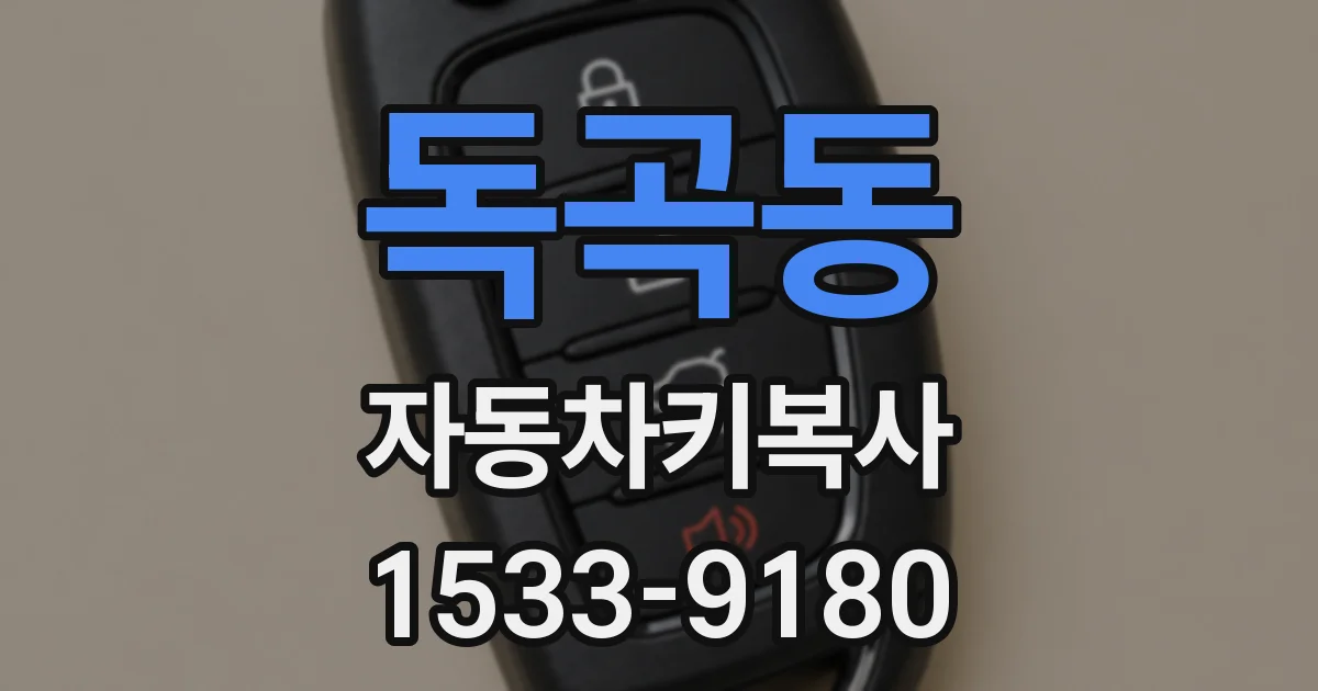 독곡동 자동차키복사