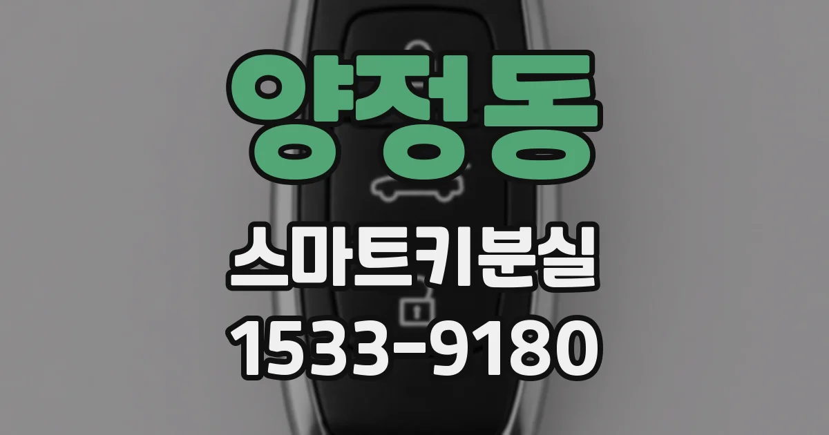 양정동 스마트키분실