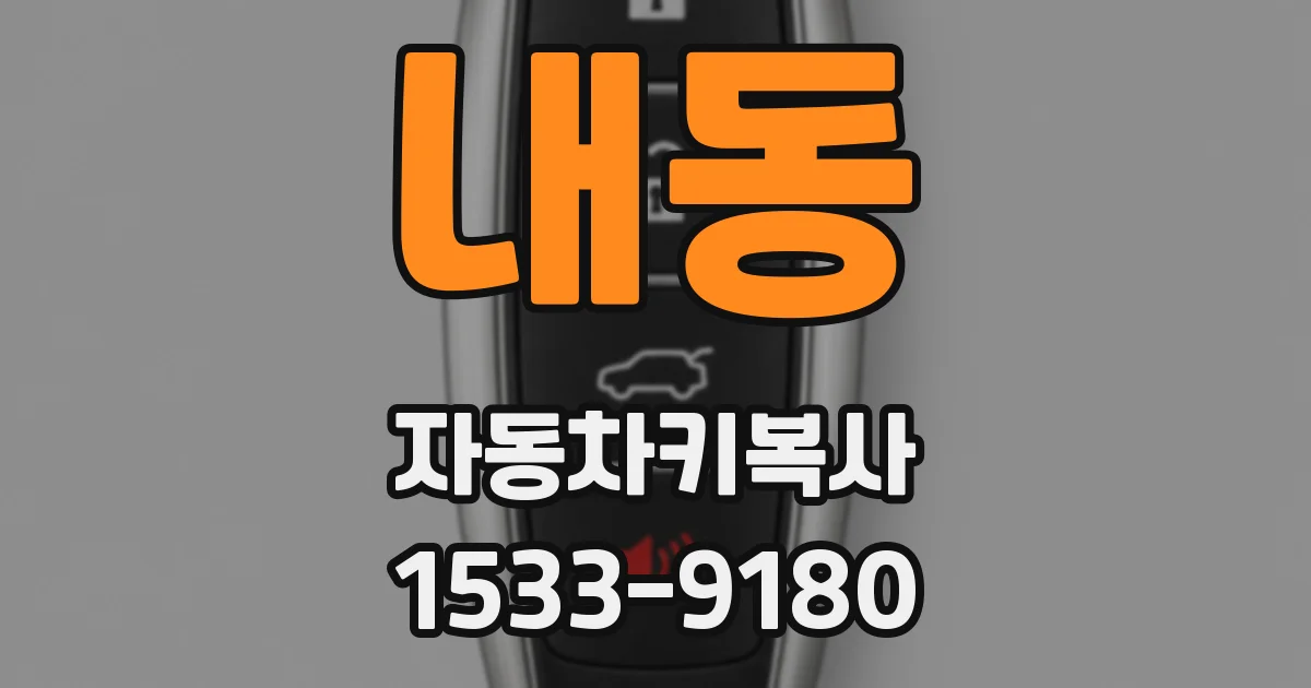 내동 자동차키복사