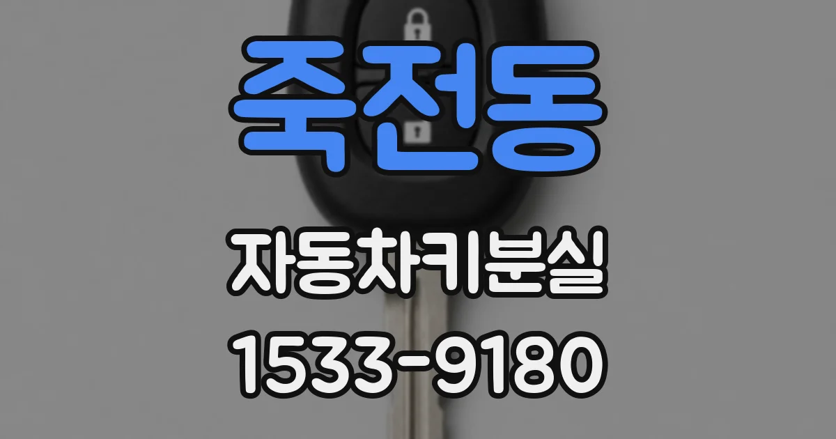 죽전동 자동차키분실