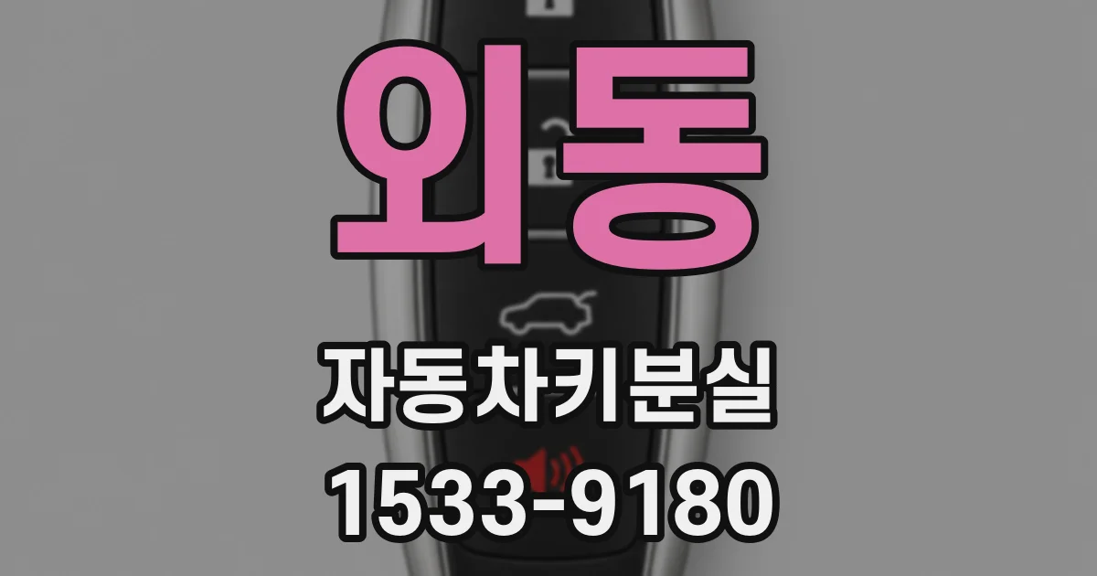 외동 자동차키분실