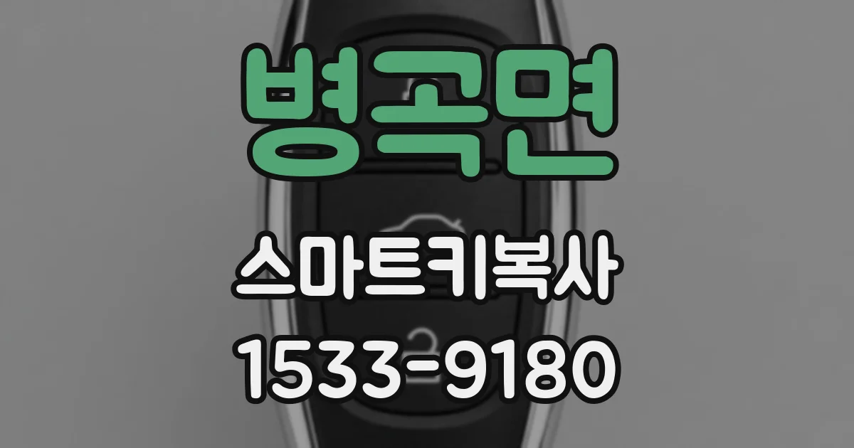 병곡면 스마트키복사