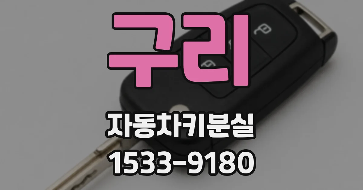 구리 자동차키분실