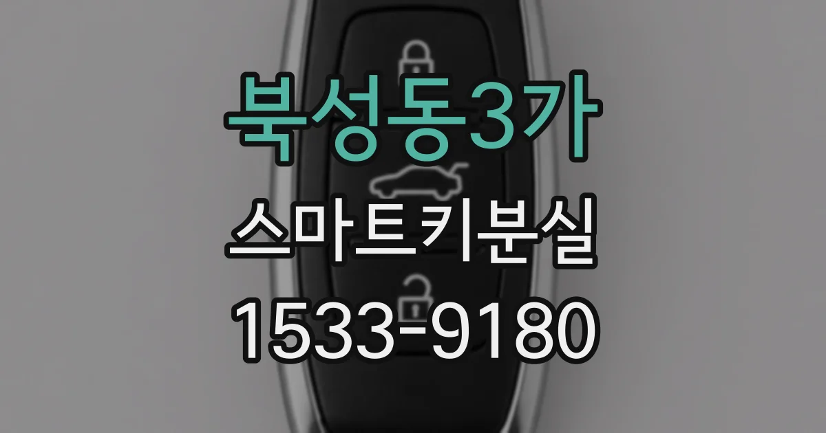 북성동3가 스마트키분실
