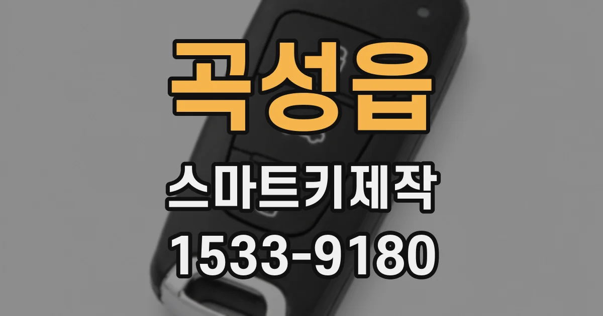 곡성읍 스마트키제작
