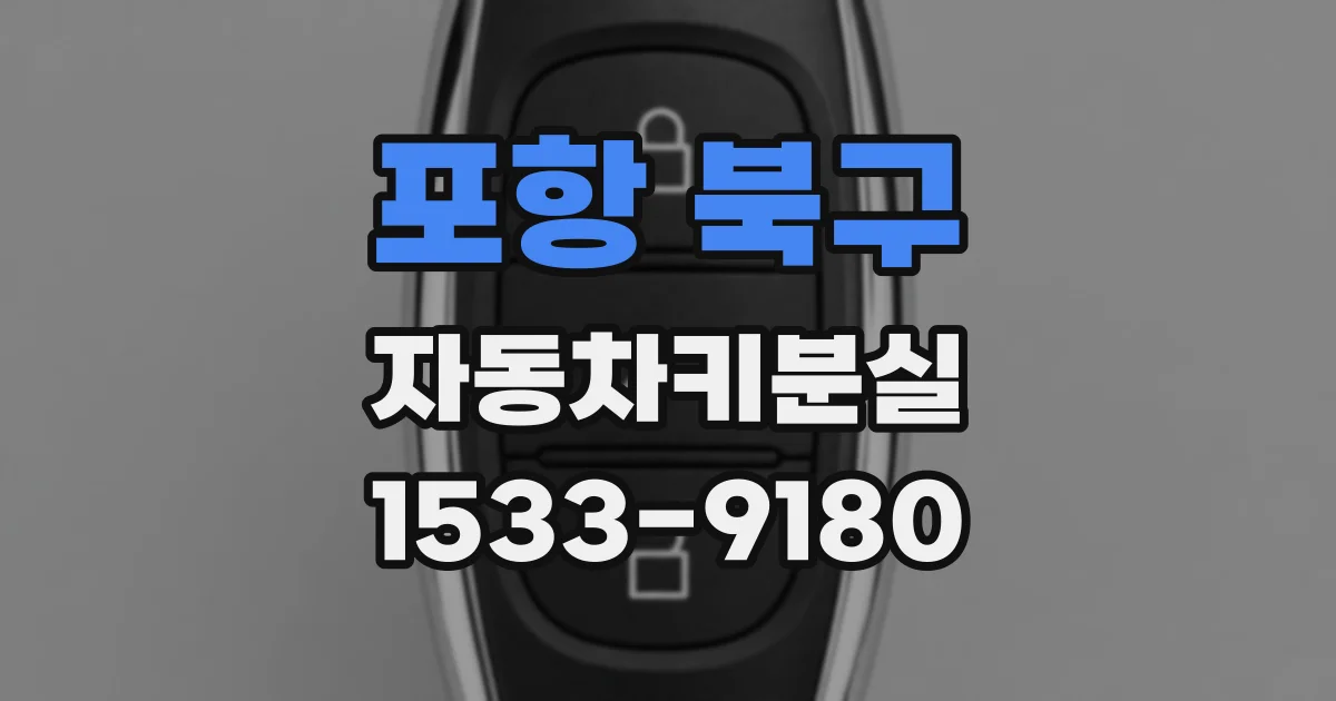 포항 북구 자동차키분실