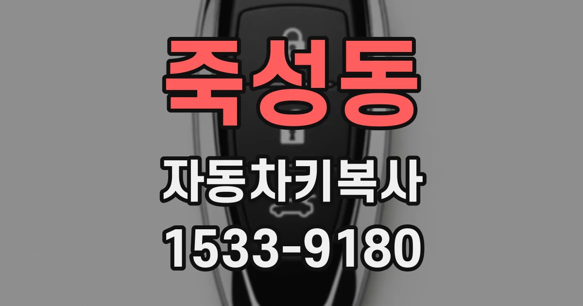 죽성동 자동차키복사