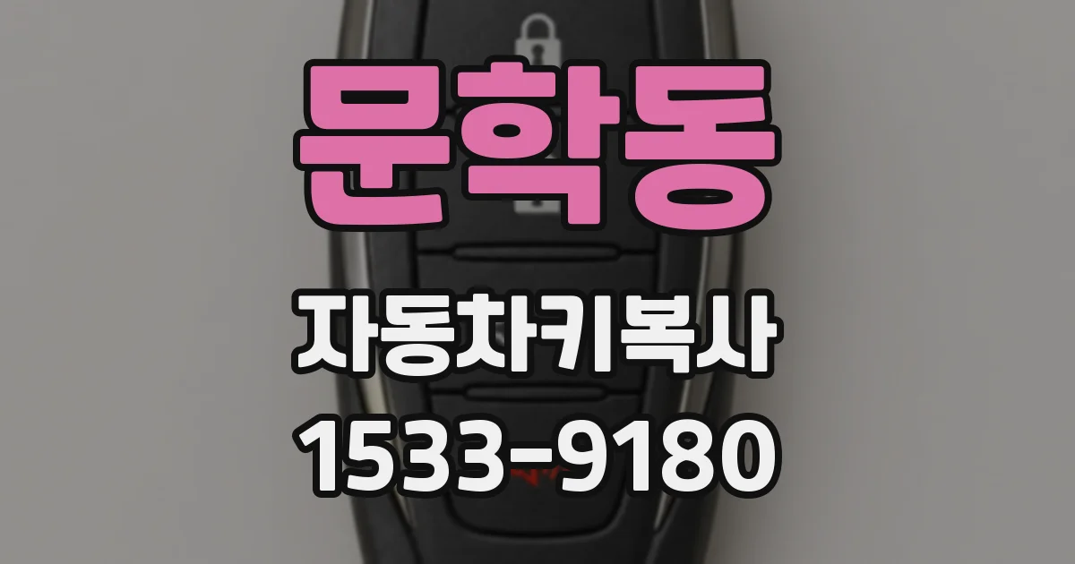문학동 자동차키복사