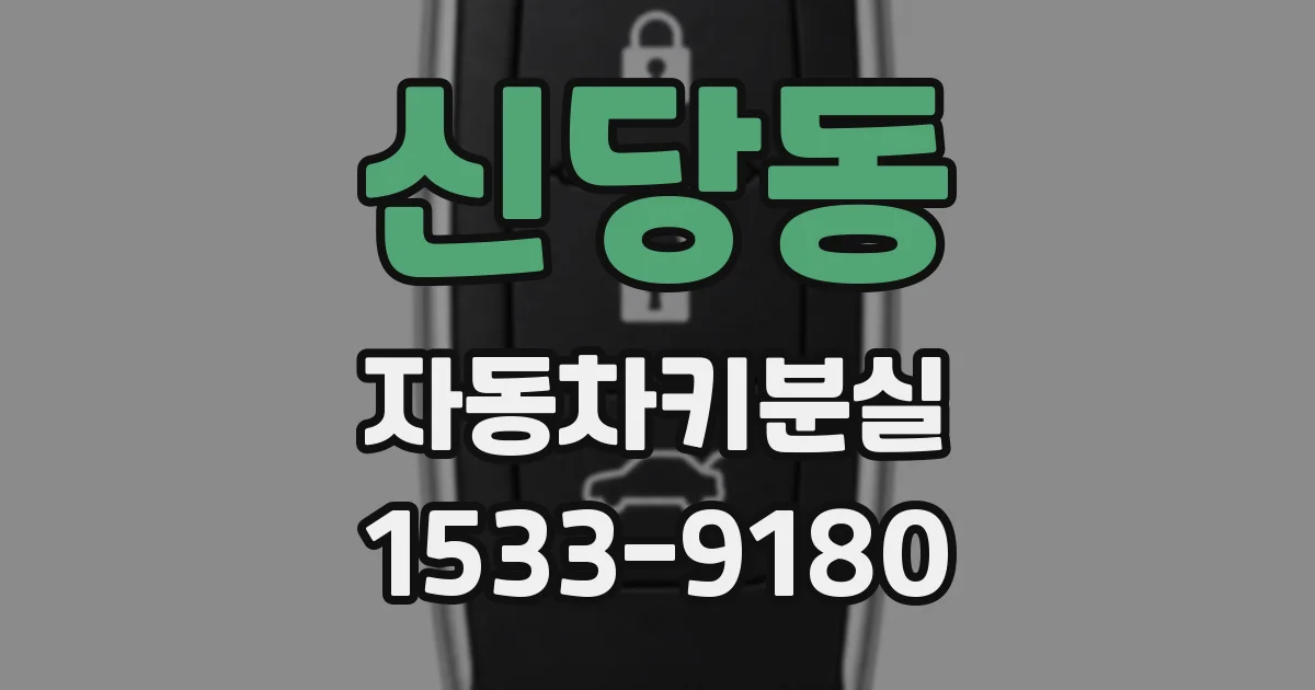 신당동 자동차키분실