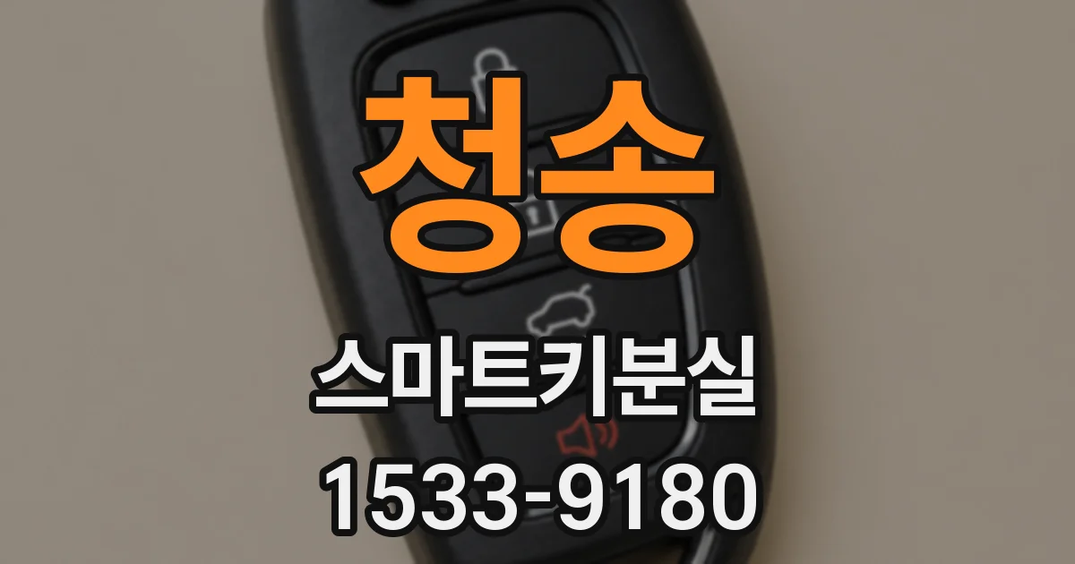 청송 스마트키분실