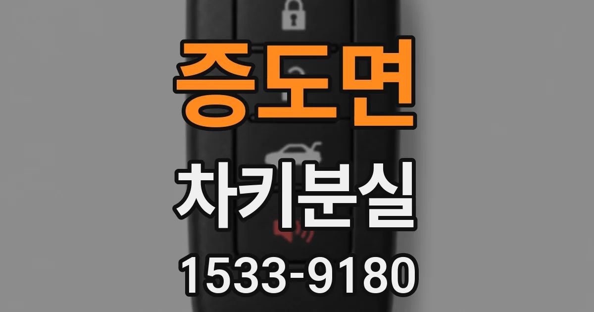 증도면 차키분실