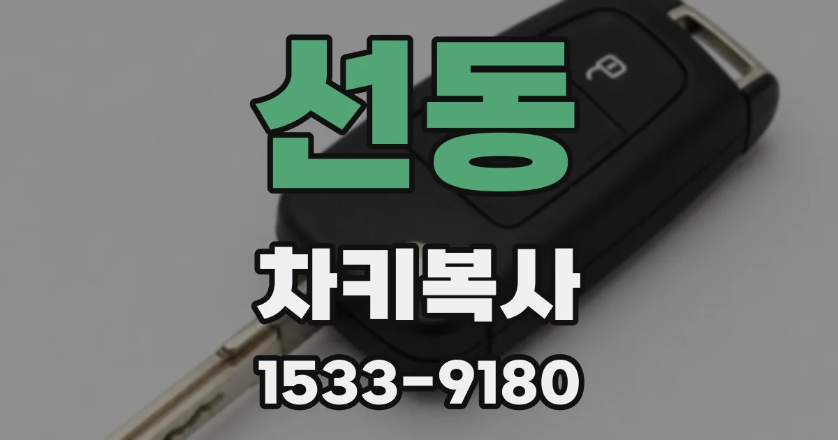 선동 차키복사