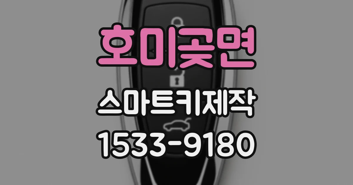 호미곶면 스마트키제작