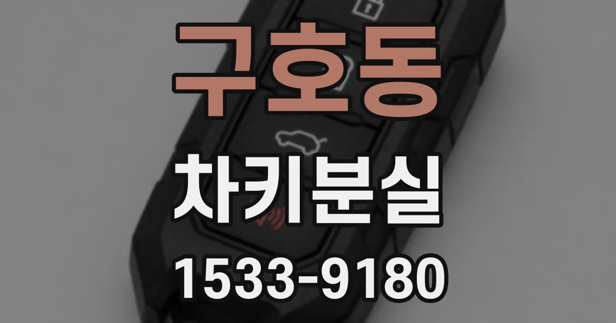 구호동 차키분실