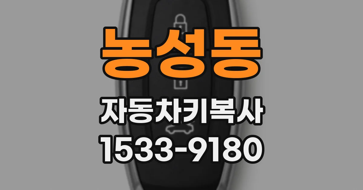 농성동 자동차키복사