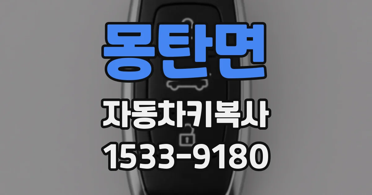 몽탄면 자동차키복사