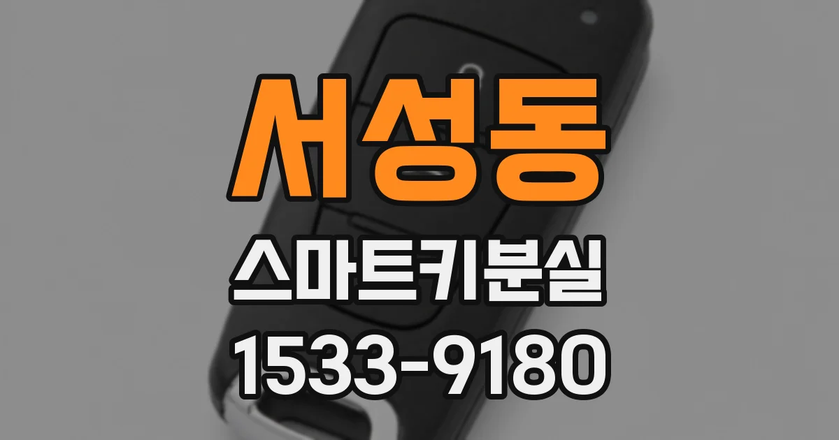 서성동 스마트키분실