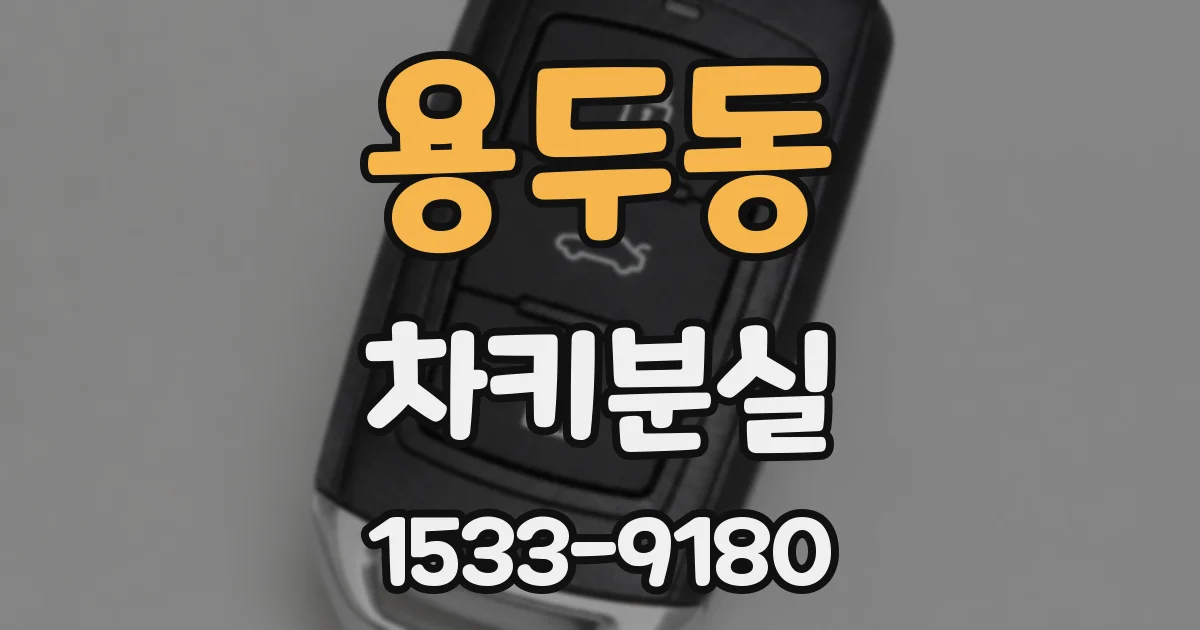 용두동 차키분실