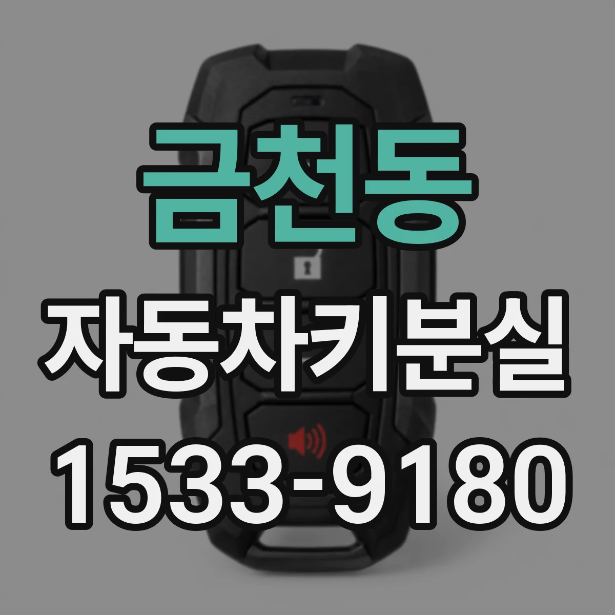 금천동 자동차키분실