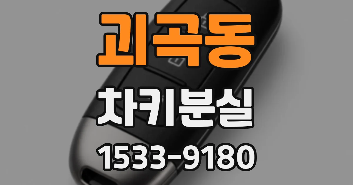 괴곡동 차키분실